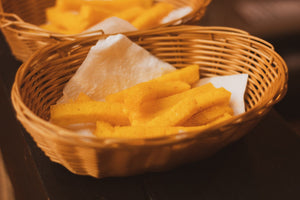 Quick Polenta Chips - Taste from the Med