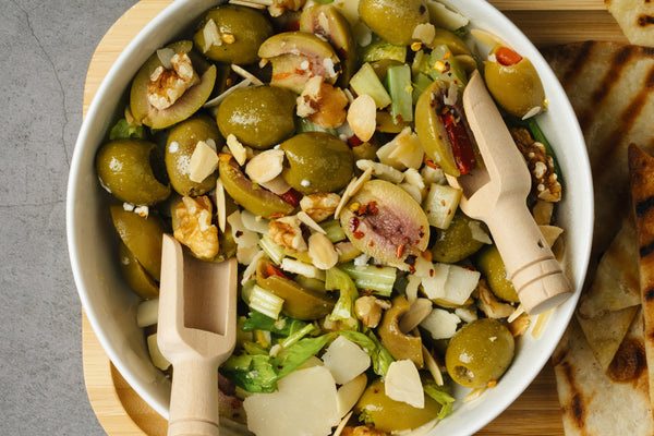 Sunita green Olives with Almonds, Celery & Parmesan - Taste from the Med