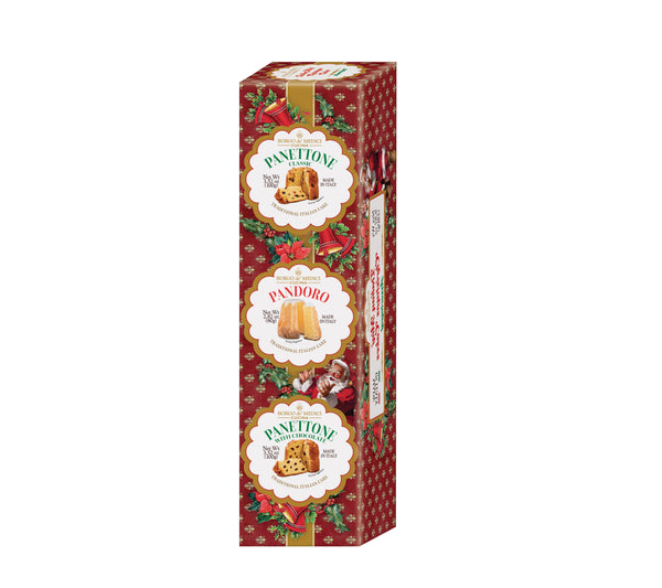 Mini Panettone & Pandoro Assortment Tower Box 280g