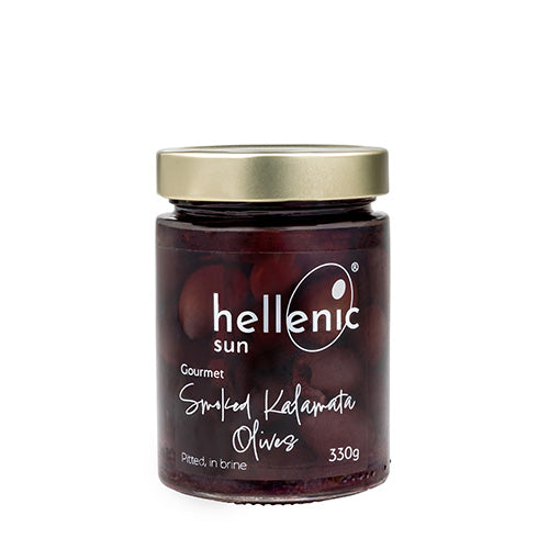 Hellenic Sun Smoked Pitted Kalamata Olives 330g