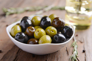 Green and Black Olives