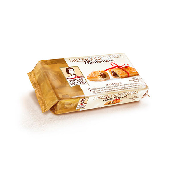 Vicenzi Millevoglie Hazelnut - Puff Pastry Mini Snack 125g