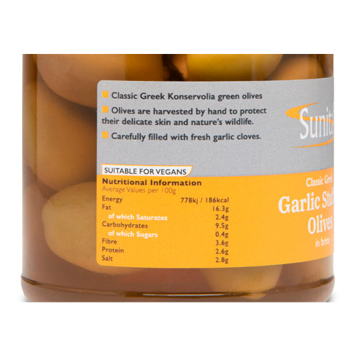 Sunita Garlic Stuffed Olives 265g