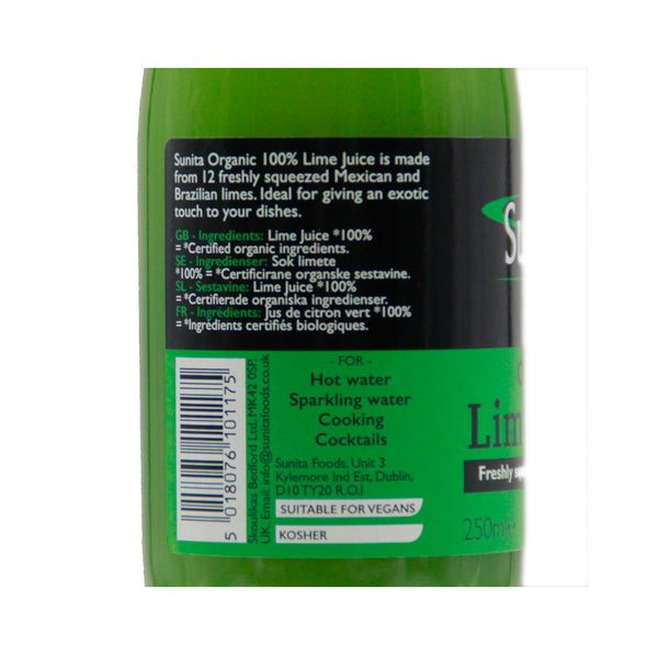 Sunita | Organic Lime Juice - 250ml