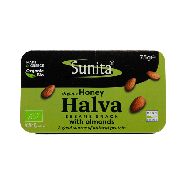 Almond Honey Halva | Sunita Organic Honey Halva with Almonds - 75g