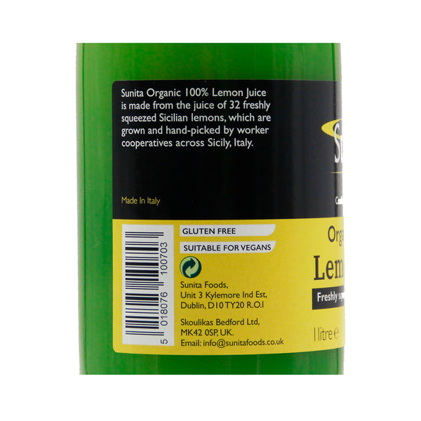 Sunita | Organic Lemon Juice - 1ltr