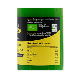 Sunita | Organic Lemon Juice - 1ltr - Taste from the Med